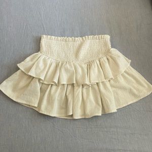 Ivory miou muse skirt